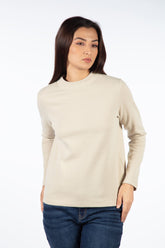 Ladies Basic Long Sleeve T-Shirt - Khaki