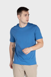 Men's Basic Cotton T-Shirt - Blue