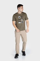 Men's Graphic Print Short Sleeve Cotton T-Shirt