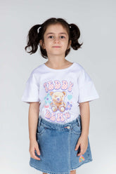 Girls Essentials Printed Cotton T-Shirt