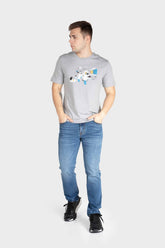 Men's Graphic Print Short Sleeve Cotton T-Shirt