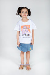 Girls Essentials Printed Cotton T-Shirt