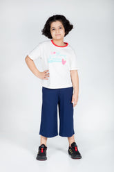 Girls Essentials Printed Cotton T-Shirt