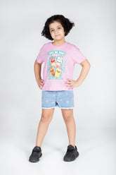 Girls Essentials Printed Cotton T-Shirt