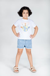 Girls Essentials Printed Cotton T-Shirt