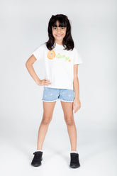 Girls Essentials Printed Cotton T-Shirt