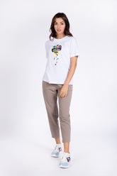 Ladies Printed Cotton T-Shirt