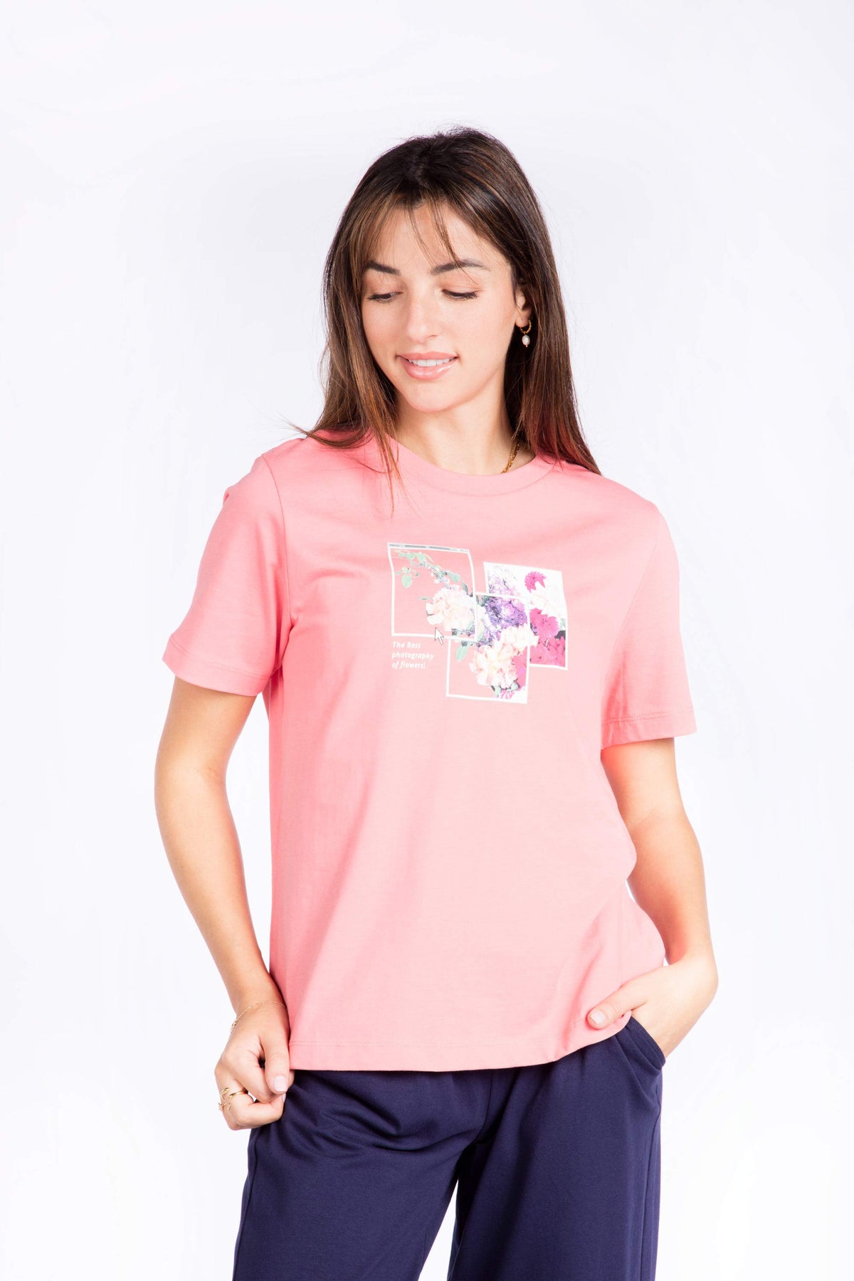 Ladies Essentials Printed Cotton T-Shirt